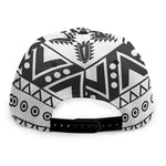 Dark Grey Aztec Pattern Print Snapback Cap
