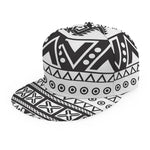 Dark Grey Aztec Pattern Print Snapback Cap