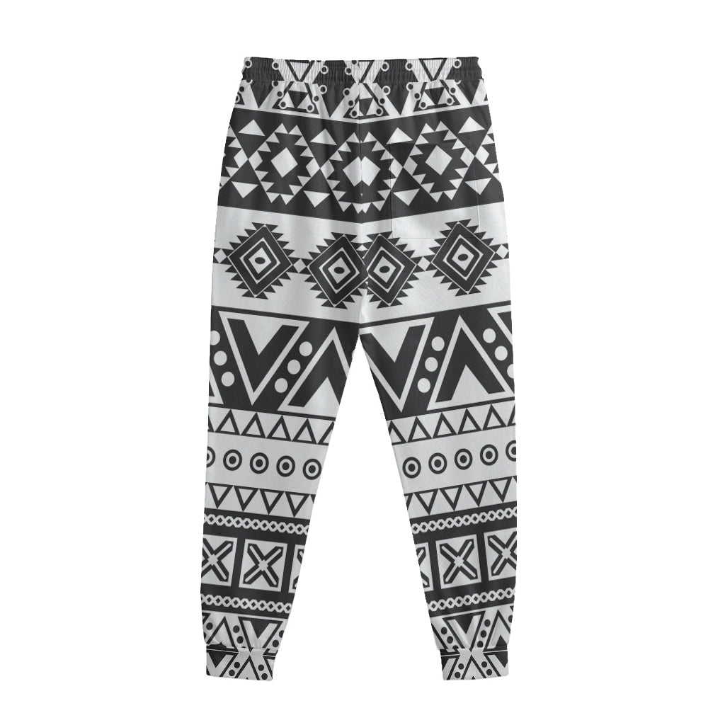 Dark Grey Aztec Pattern Print Sweatpants