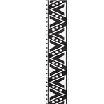 Dark Grey Aztec Pattern Print Table Runner