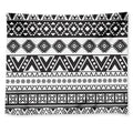 Dark Grey Aztec Pattern Print Tapestry