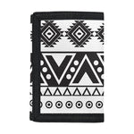 Dark Grey Aztec Pattern Print Trifold Wallet