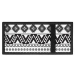 Dark Grey Aztec Pattern Print Trifold Wallet