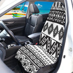 Dark Grey Aztec Pattern Print Waterproof Car Seat Cover