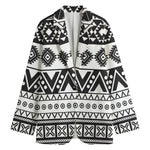 Dark Grey Aztec Pattern Print Women's Blazer
