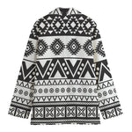 Dark Grey Aztec Pattern Print Women's Blazer
