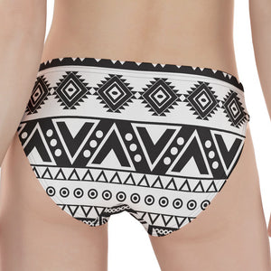 Dark Grey Aztec Pattern Print Women's Panties