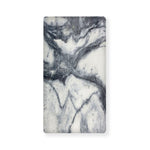 Dark Grey White Marble Print Baby Crib Sheet