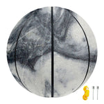 Dark Grey White Marble Print Basketball