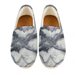 Dark Grey White Marble Print Casual Shoes