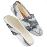 Dark Grey White Marble Print Casual Shoes