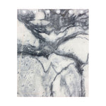 Dark Grey White Marble Print Curtain