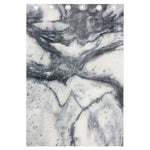 Dark Grey White Marble Print Curtain