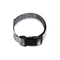 Dark Grey White Marble Print Dog Collar