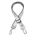 Dark Grey White Marble Print Dog Seat Belt