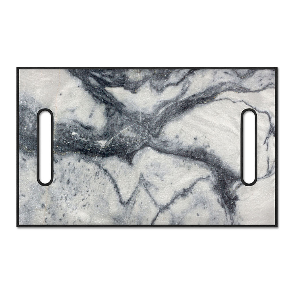 Dark Grey White Marble Print Golf Cart Seat Cover