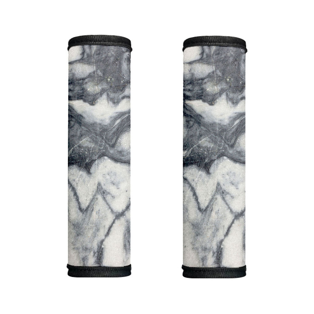Dark Grey White Marble Print Handle Covers