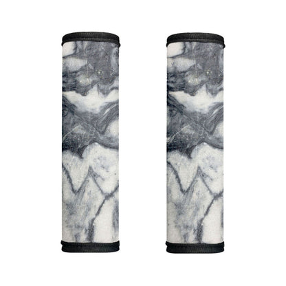 Dark Grey White Marble Print Handle Covers