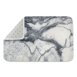 Dark Grey White Marble Print Indoor Door Mat