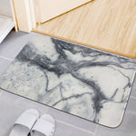 Dark Grey White Marble Print Indoor Door Mat