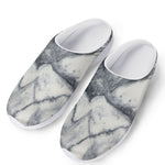 Dark Grey White Marble Print Mesh Casual Shoes