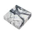 Dark Grey White Marble Print Outdoor Seat Cushion Cover
