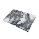 Dark Grey White Marble Print Pet Cooling Mat Cover