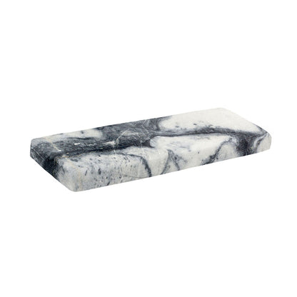 Dark Grey White Marble Print Piano Keyboard Cover