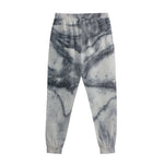 Dark Grey White Marble Print Sweatpants