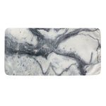 Dark Grey White Marble Print Towel