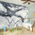Dark Grey White Marble Print Wall Sticker