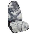 Dark Grey White Marble Print Waterproof Car Seat Cover