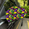 Dark Hawaiian Tropical Pattern Print Car Side Mirror Covers