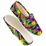 Dark Hawaiian Tropical Pattern Print Casual Shoes