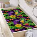 Dark Hawaiian Tropical Pattern Print Changing Pad Cover