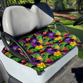Dark Hawaiian Tropical Pattern Print Golf Cart Seat Cover