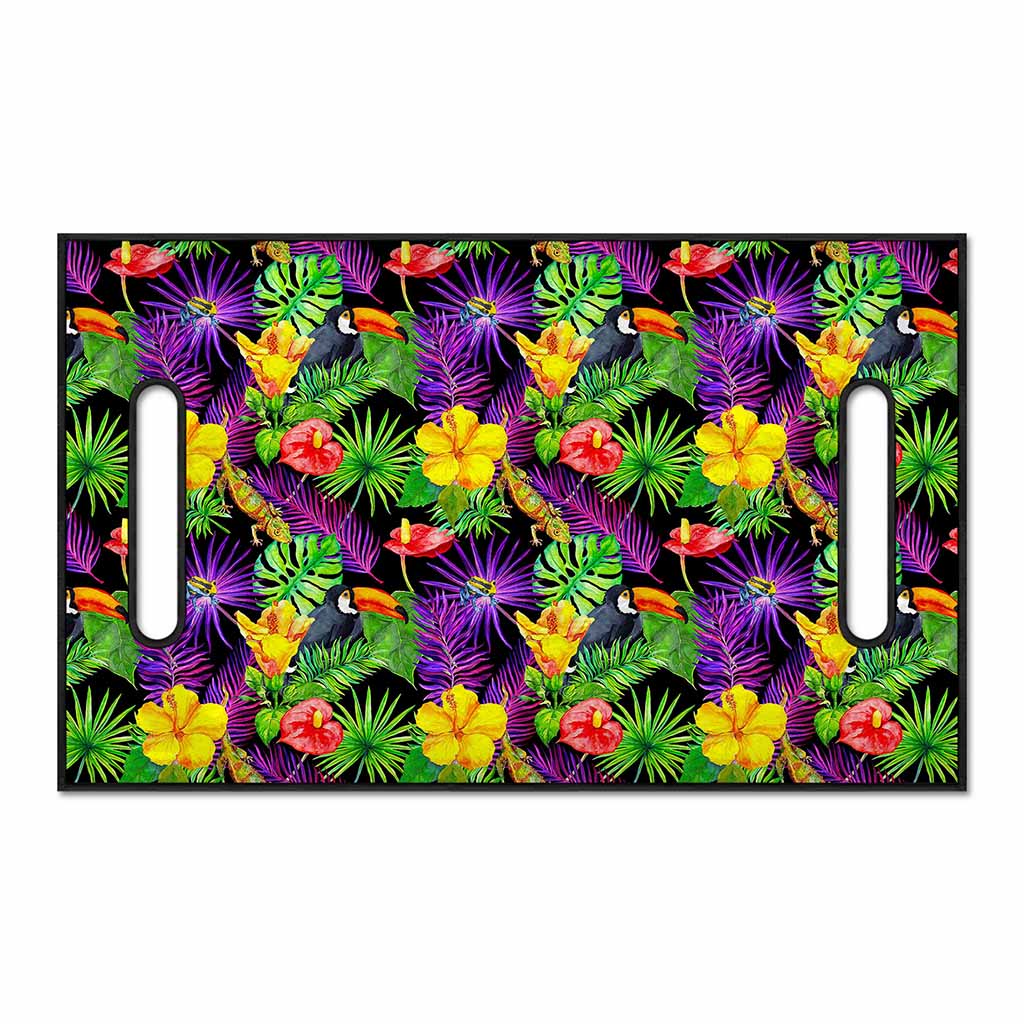 Dark Hawaiian Tropical Pattern Print Golf Cart Seat Cover