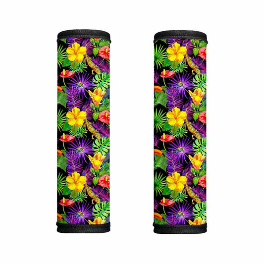 Dark Hawaiian Tropical Pattern Print Handle Covers