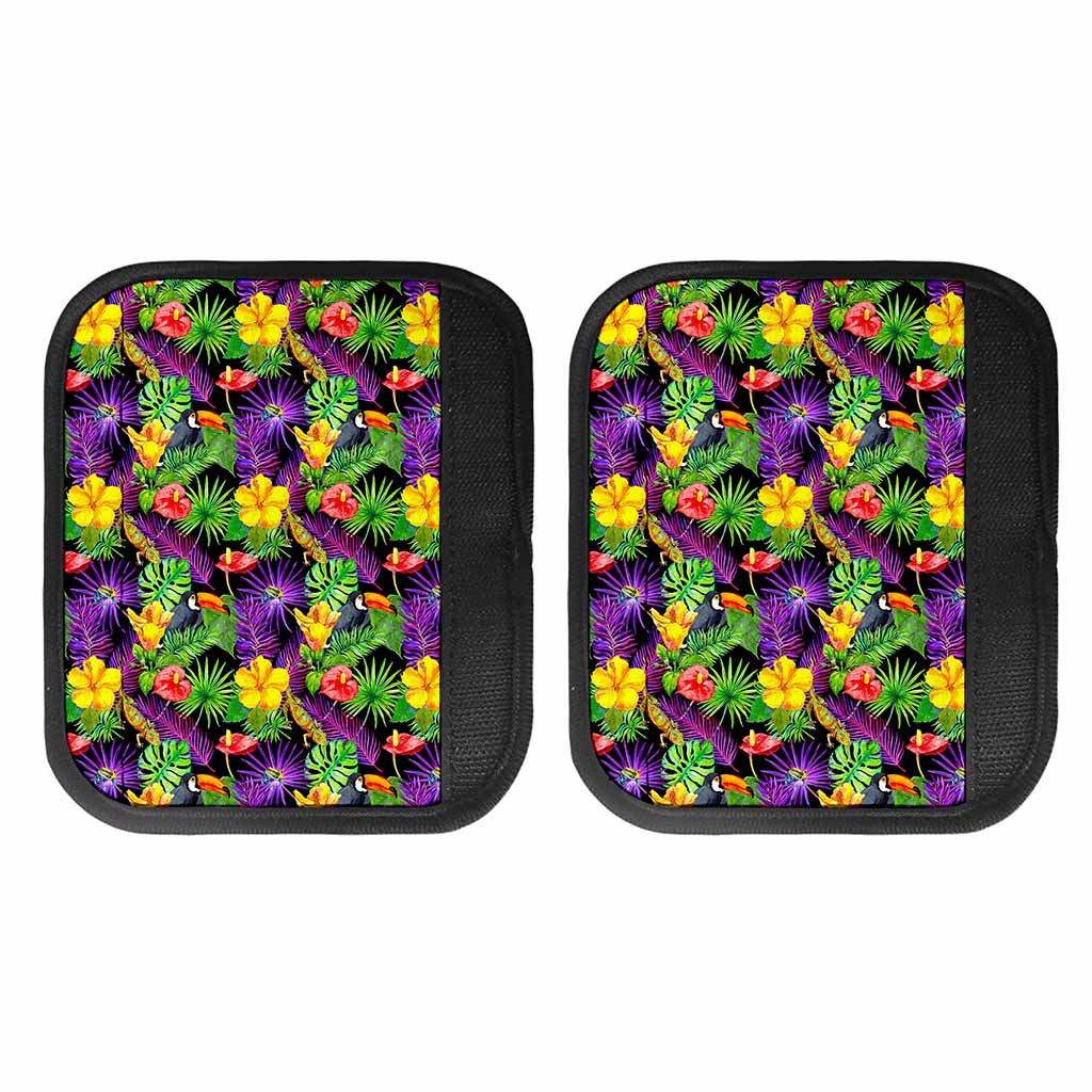 Dark Hawaiian Tropical Pattern Print Handle Covers