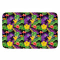 Dark Hawaiian Tropical Pattern Print Indoor Door Mat