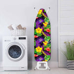 Dark Hawaiian Tropical Pattern Print Ironing Board Cover