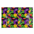 Dark Hawaiian Tropical Pattern Print Placemat