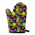 Dark Hawaiian Tropical Pattern Print Single Oven Mitt