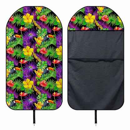 Dark Hawaiian Tropical Pattern Print Waterproof Car Seat Cover