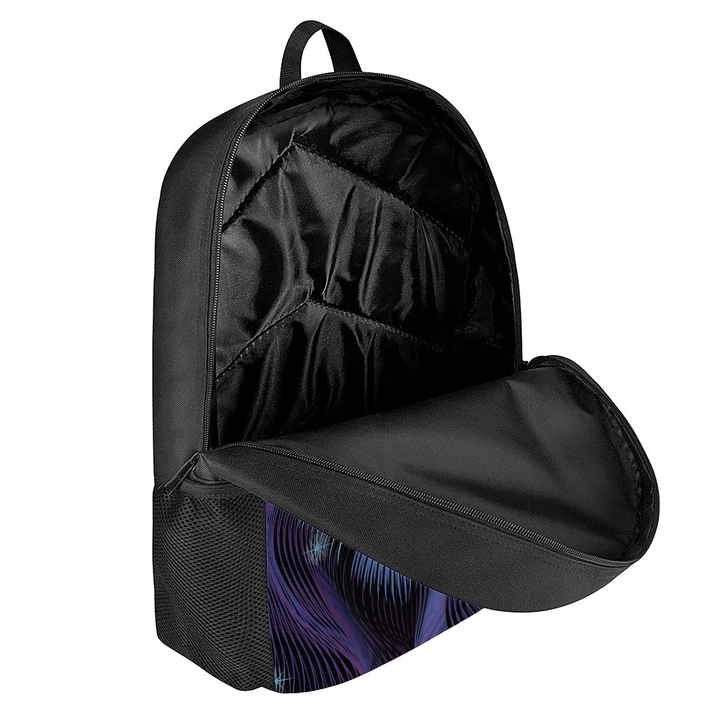 Dark Leo Zodiac Sign Print 17 Inch Backpack