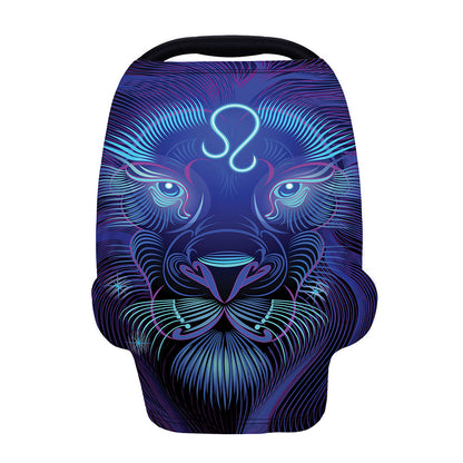 Dark Leo Zodiac Sign Print Baby Seat Cover