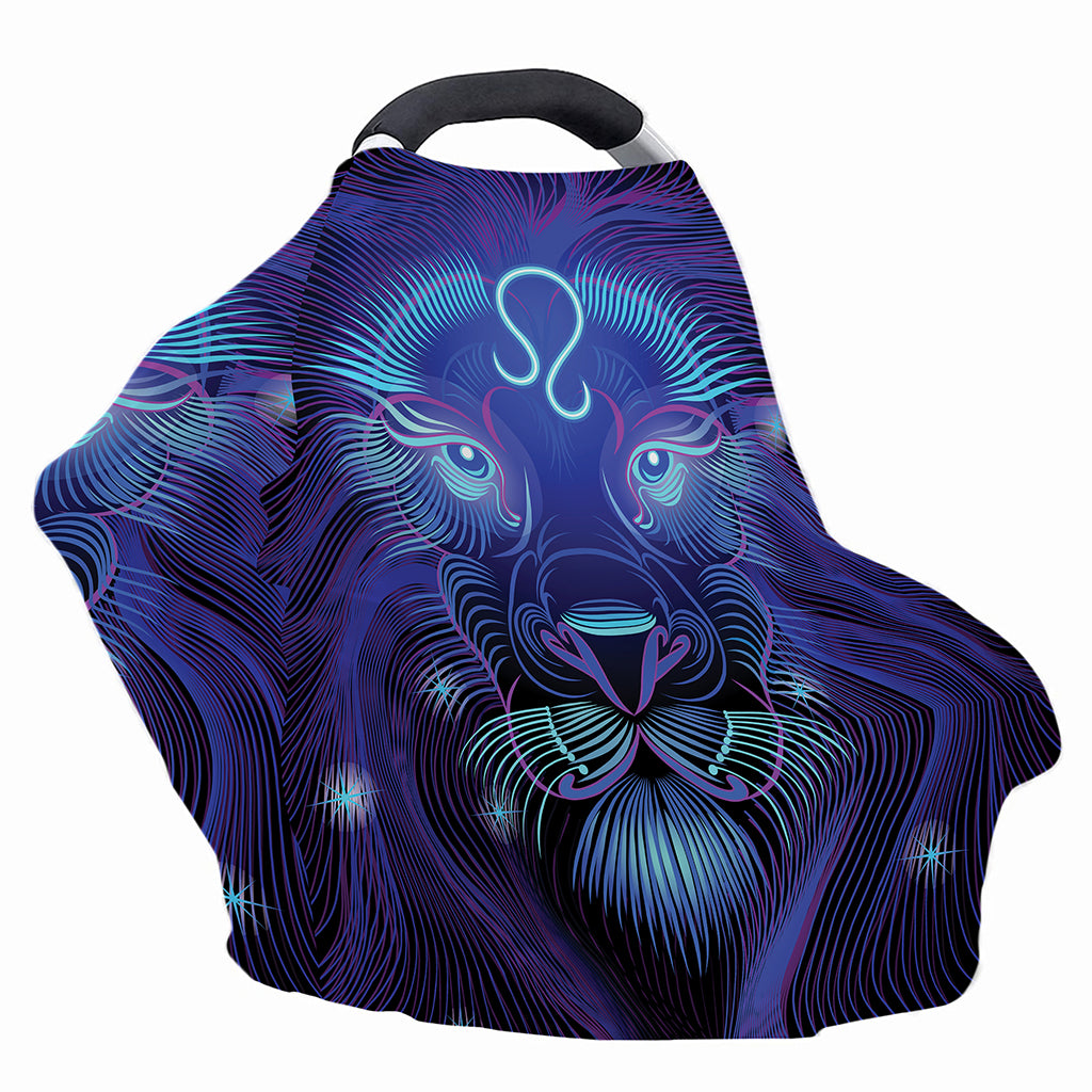 Dark Leo Zodiac Sign Print Baby Seat Cover