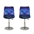 Dark Leo Zodiac Sign Print Bar Stool Covers
