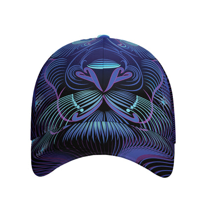 Dark Leo Zodiac Sign Print Baseball Cap
