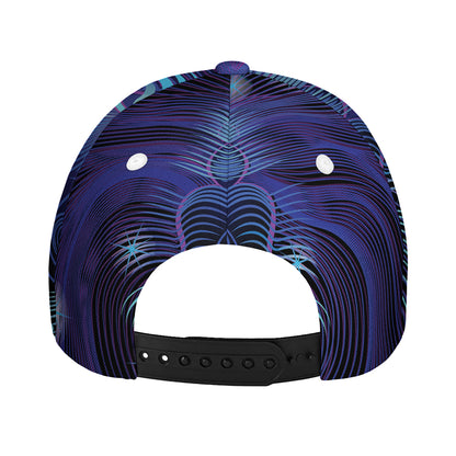 Dark Leo Zodiac Sign Print Baseball Cap